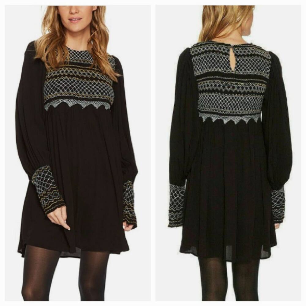FREE PEOPLE LATE NIGHT PICNIC COTTAGECORE DRESS, SIZE S, NWT *